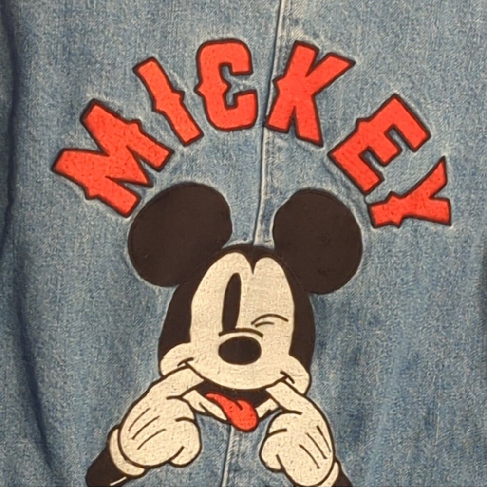 Forever 21 Kids Disney Mickey Mouse Blue Denim Jacket, -Medium - US 9/10 UK 9/10